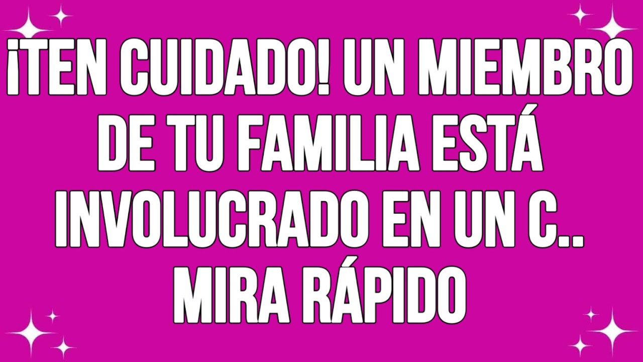 ¡Ten cuidado! El miembro de tu familia está involucrado en un c... || #god #godmessage
