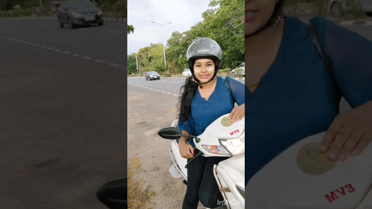 how to put center stand on scooter easily ❤️ #shangumugham #girl #hack  #trending #viral #rider #diy