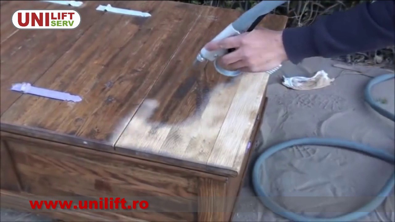 Restaurare mobilier din lemn cu echipamentul Ibix 9