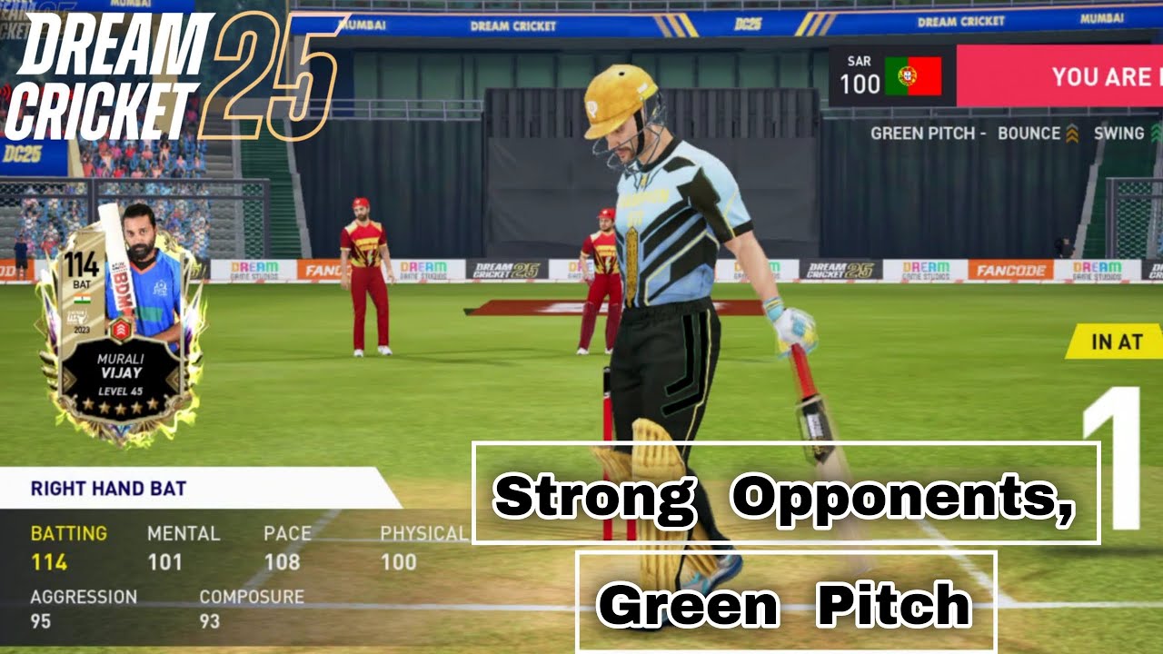 Игровой процесс Dream Cricket 2025, рейтинговый рывок, 12-й сезон