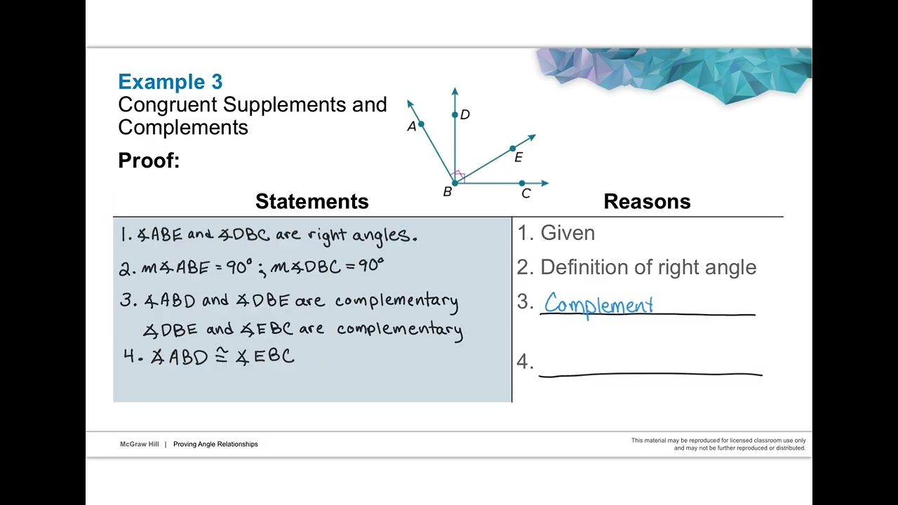 Reveal MGH 03-6 proving angle relationships