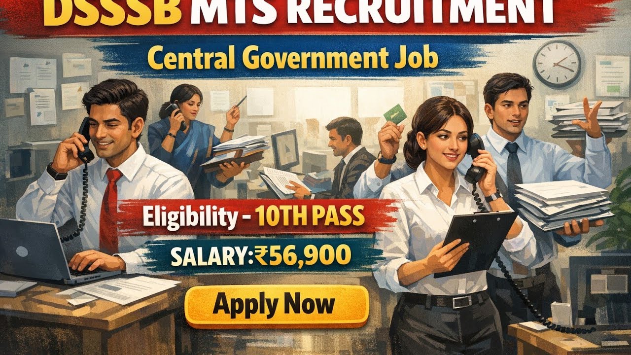 Central Govt. MTS ନିଯୁକ୍ତି ଆସିଯାଇଛି | 10th ପାସ୍ | ଦରମା - 56,900 | Group-C Job | ଏବେ ହିଁ Apply କରନ୍ତୁ