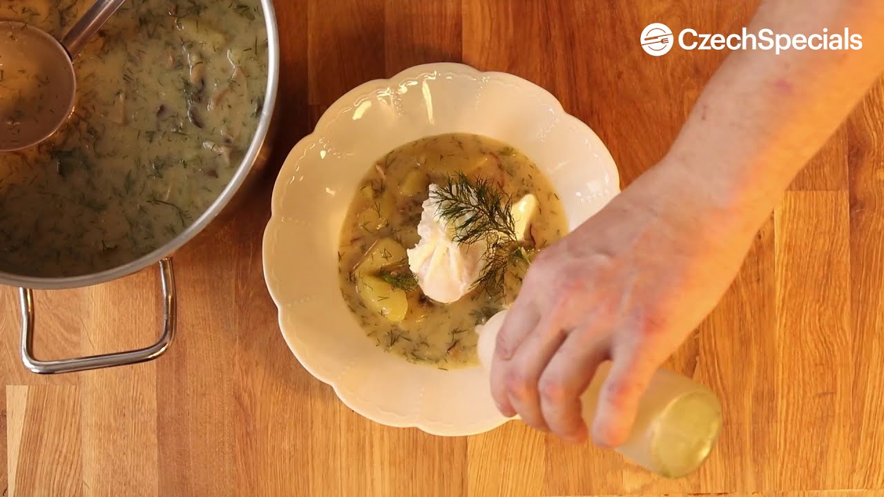Gastronom&iacute;a checa - Kulajda, sopa de eneldo