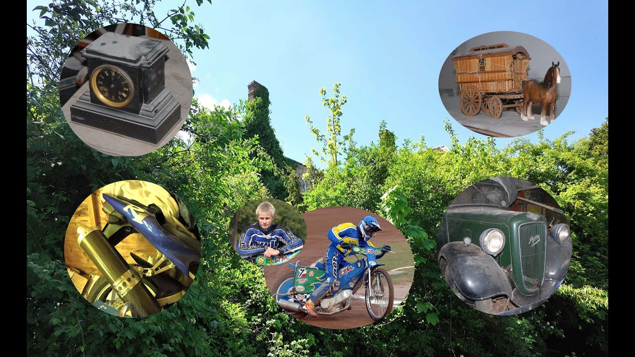 Exploring An Abandoned Manor House, Classic Car, Motorcycles, Antiques And Collectables Left Behind