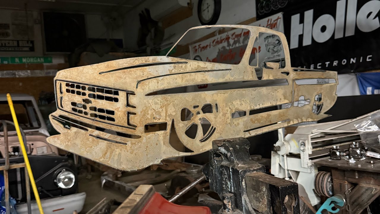 Let’s CNC Plasma out a Square Body Truck Metal Sign … first time !
