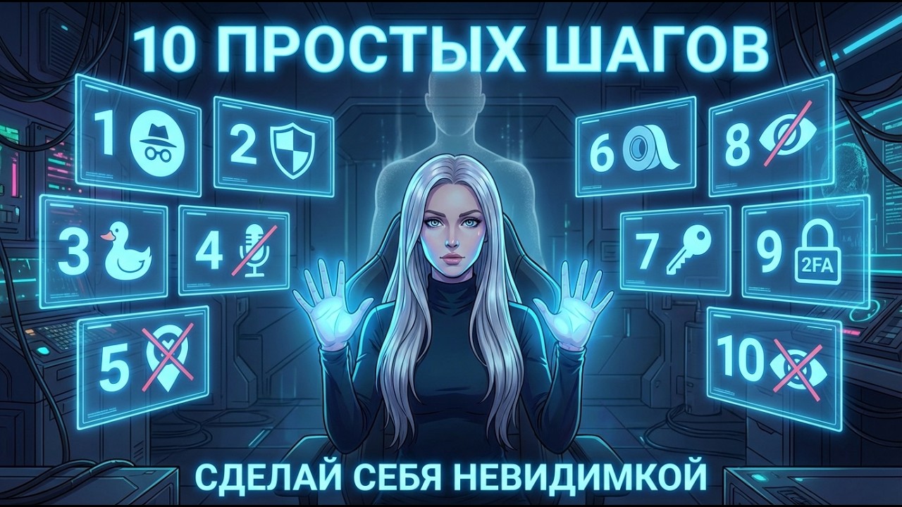 ЛОРА: 10 ПРОСТЫХ ШАГОВ. Сделай себя невидимкой за час. 🔢🔒