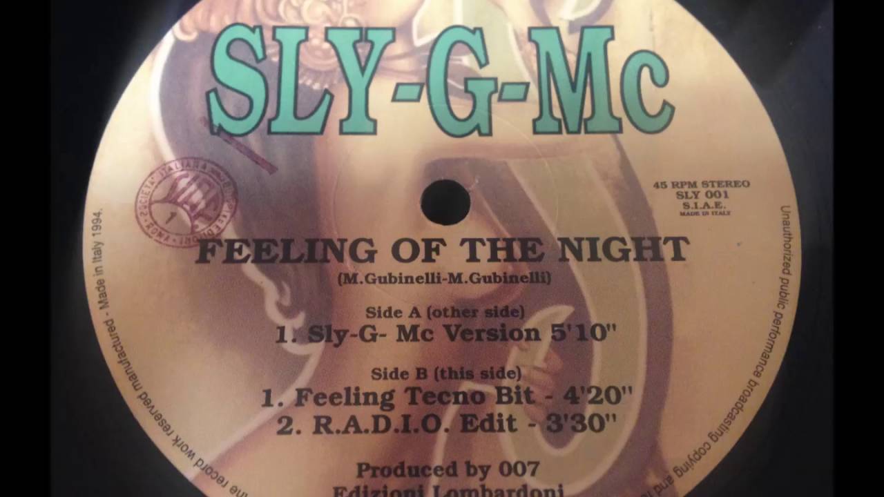 Sly-G-Mc ‎– Feeling Of The Night