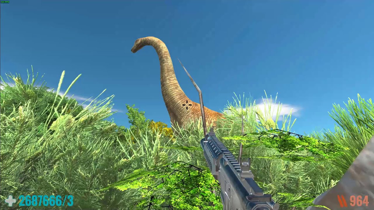 Survive in the Grasslands with Dinosaurs. FPS perspective! Animal Revolt Battle Simulator