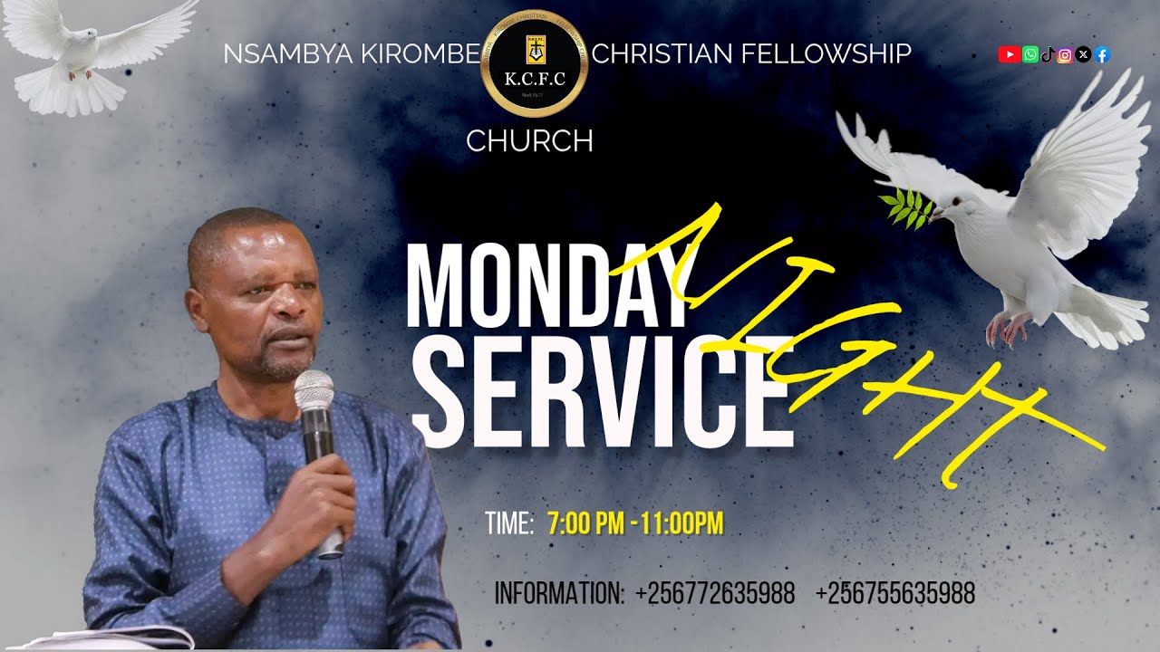 MONDAY NIGHT SERVICE WITH PASTOR JOHN MARK SSEBUGENYI @ N.K.C.F.C 16TH/MARCH/2026