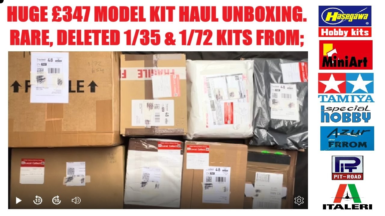 ОГРОМНАЯ РАСПАКОВКА НАБОРА МОДЕЛИ EBAY ЗА 347 ФУНТОВ СТЕРЛИНГОВ. РЕДКИЕ И УДАЛЁННЫЕ НАБОРЫ 1/35 И...