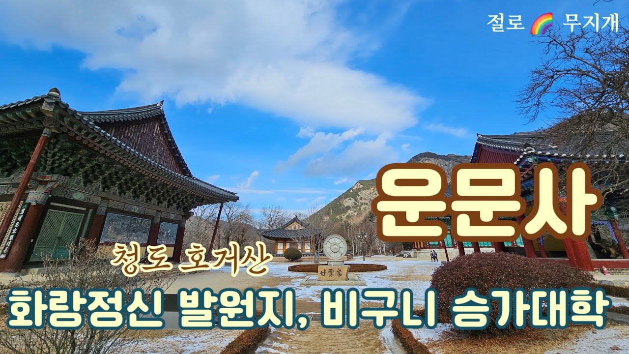 [사찰기행] 운문사 청도 호거산, 한국 최대 비구니 수행도량, 화랑정신 발원지 Korean Temple #buddha  #meditation  #peace