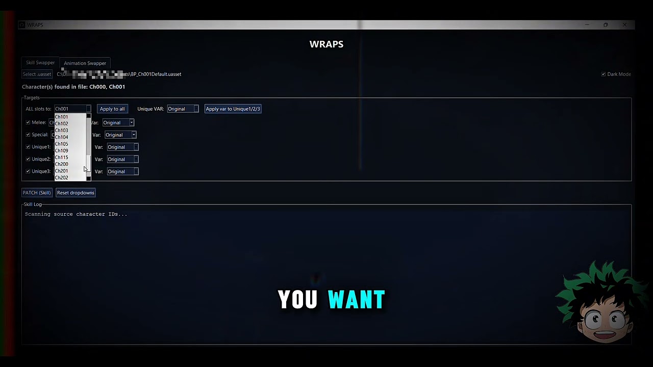 How u get any character skill in My Hero Ultra Rumble with this tool(Wraps)
