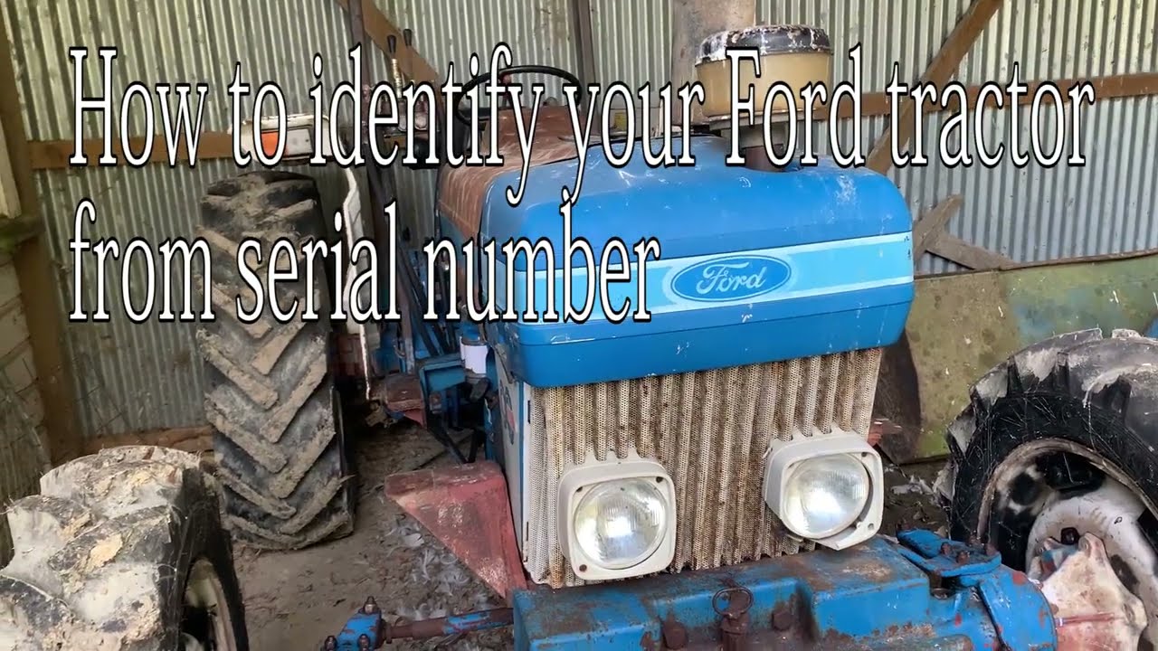 How to read the serial number of your tractor.