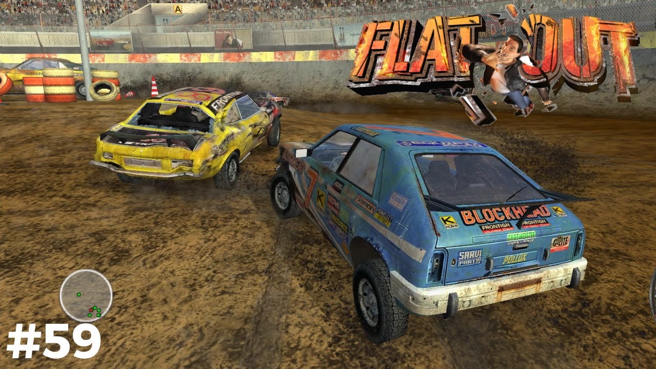 Flatout 1 (2004) - Demolition Derby Gameplay #59 - Demolition Arena (Pc)
