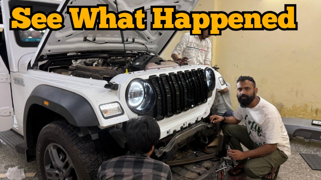See What Happened to Our Car | Car Changed into Wrangler style #goanvlogger #konkanivlogs #thar 