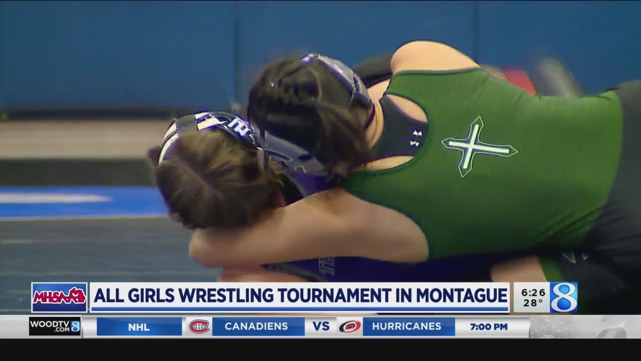 All girls wrestling tournament in Montague