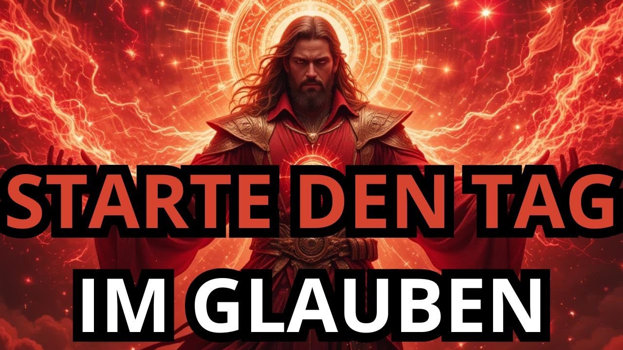 Beginne den morgen im glaublen  Und empfange himmlischen frieden