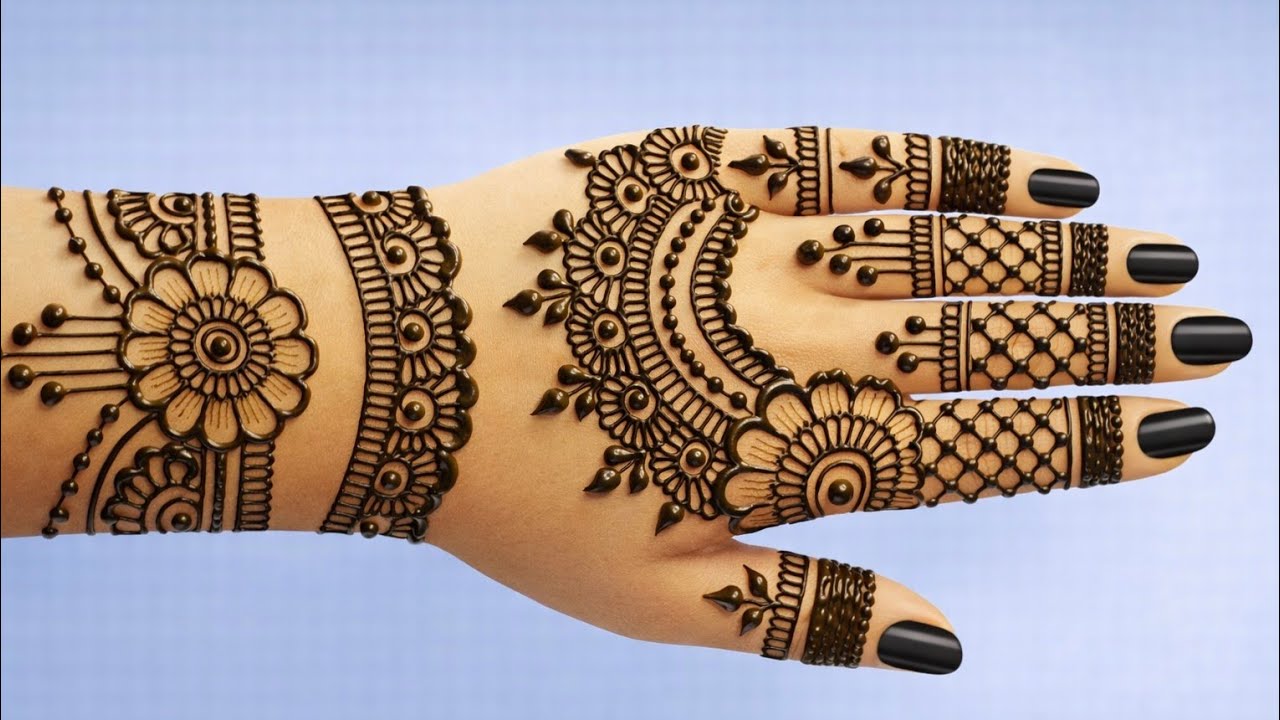 Very Stylish Easy Arabic Mehndi Design | Simple Back Hand Mehndi Design | Trending Mehndi Designs 