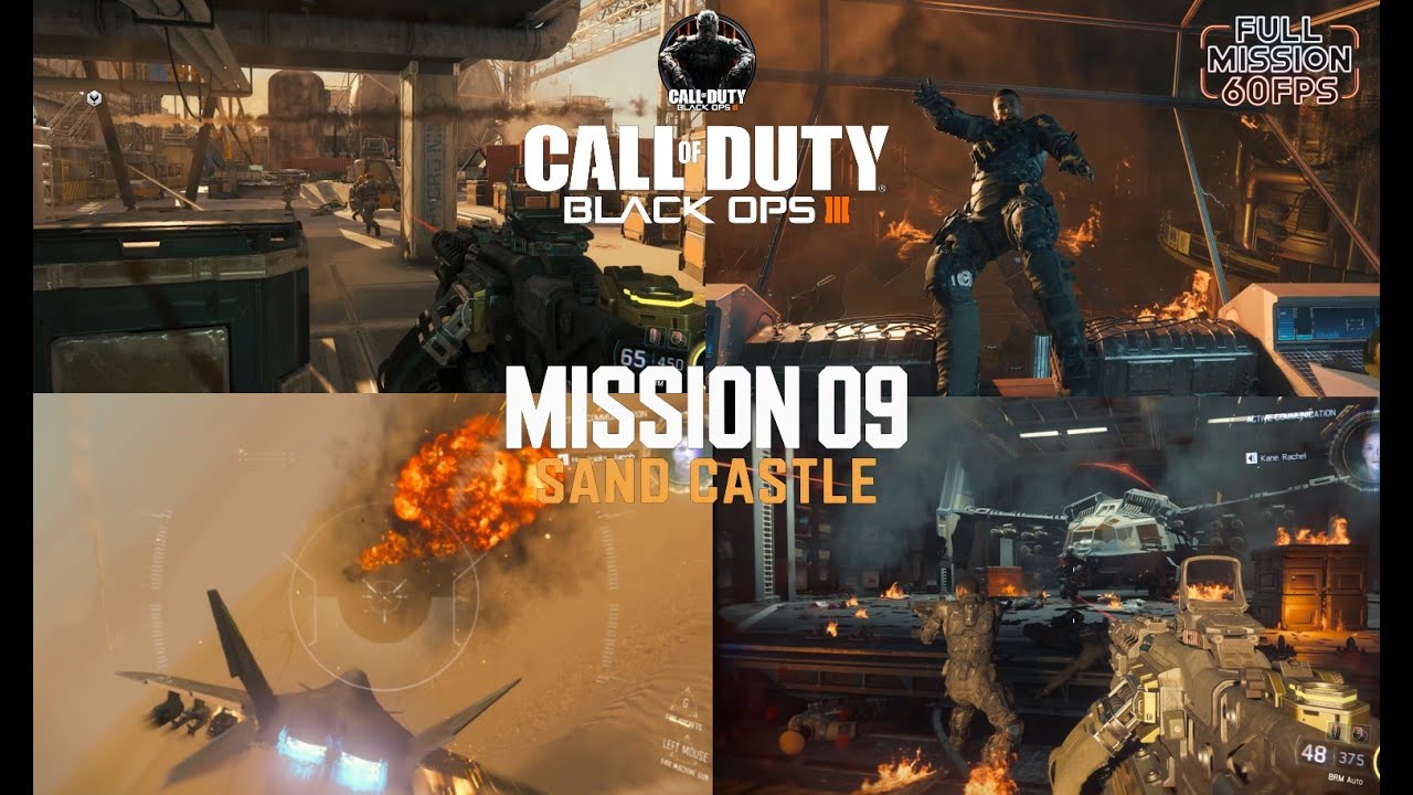 Call of Duty Black Ops 3 - Mission 9: Sand Castle | Jet Combat Gameplay (4K)