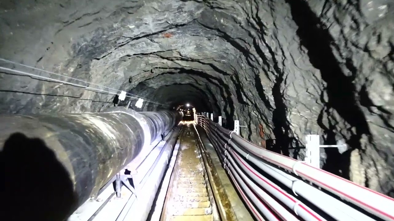 Standseilbahn Trübsee Stollen Kraftwerk Engelberg Talfahrt