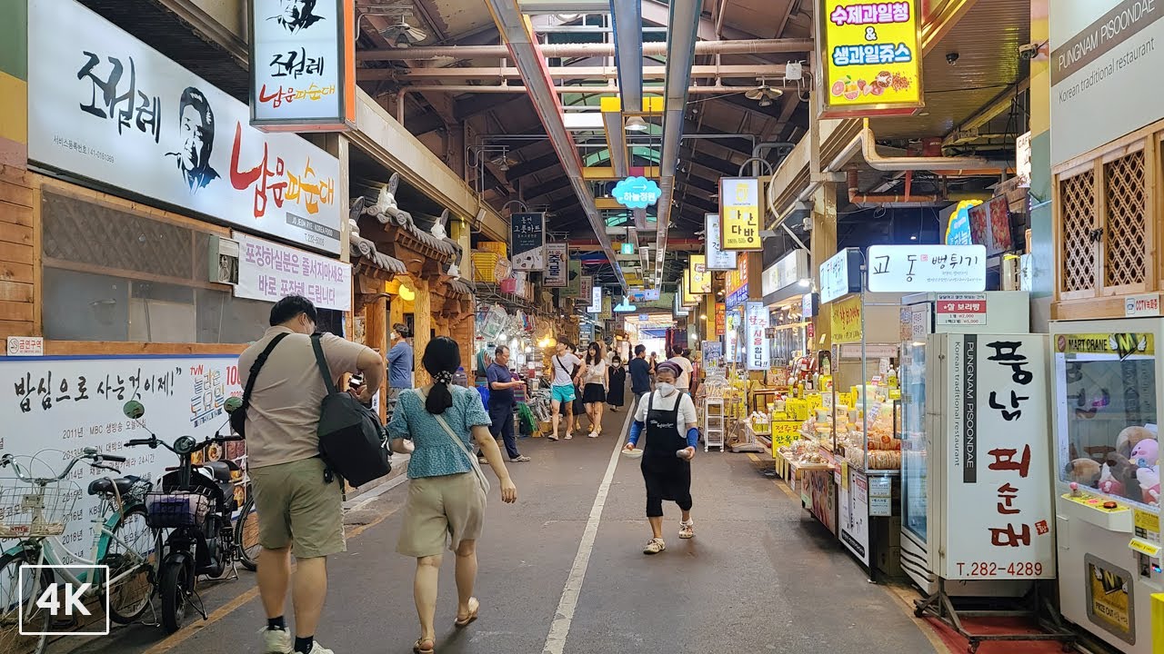 Korean Market Tour | Jeonju Nambu Market, Sundae, Bibimbap, Kongnamul Gukbap, Gourmet Market