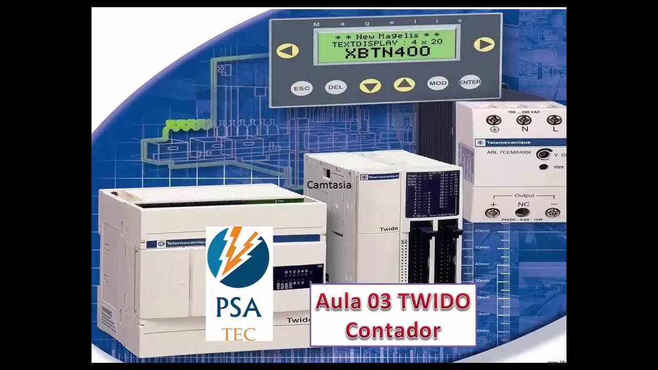 PLC TWIDO # aula 3 Contador