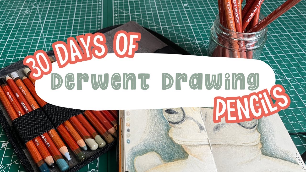 I drew with Derwent Drawing pencils & more for one month - my January daily art practice!