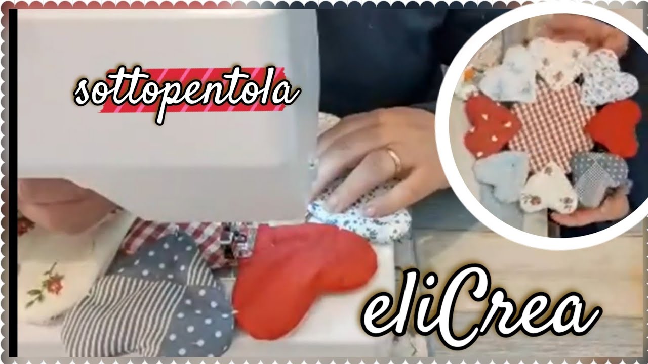 ⭕sottopentola Valentino -idea furba per unire i cuori - -#eliCrea  Diretta 28.1.21