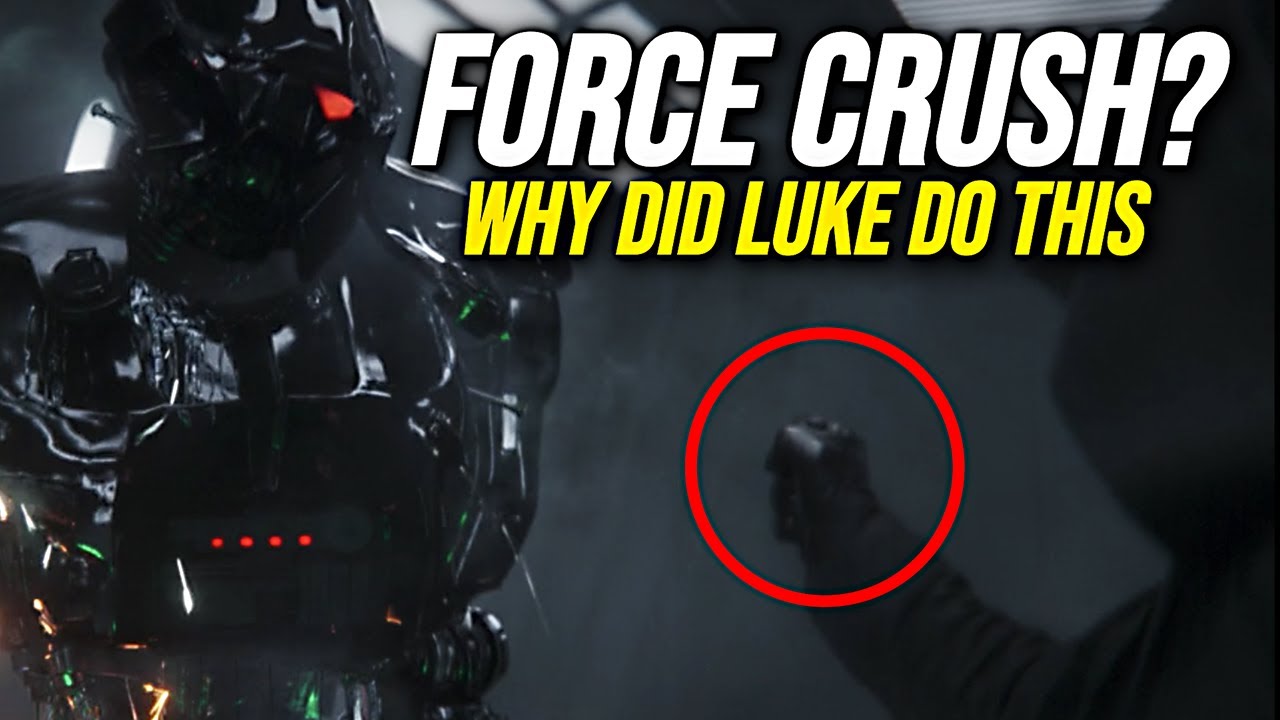 Why Luke Skywalker used FORCE CRUSH to save Grogu | Dark Side Abilities