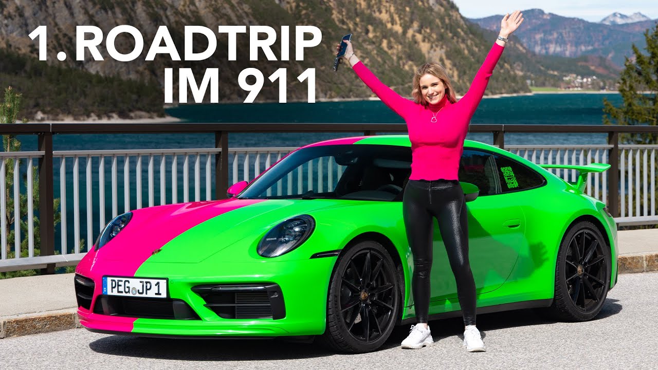 1. Roadtrip in meinem Porsche 911 992 Carrera T mit Aero-Kit über den Achensee nach Südtirol