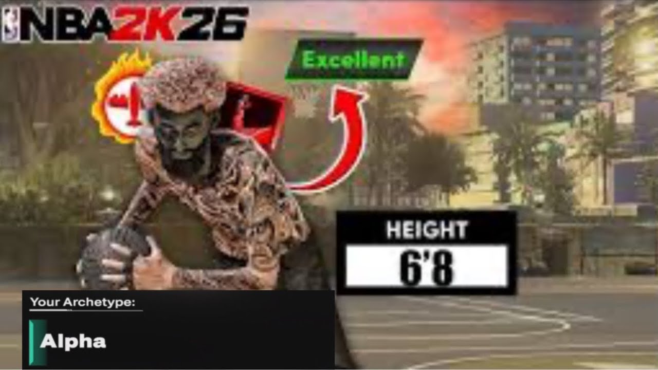 6’8 RARE “ALPHA” BUILD W/ DEEP BOMBER + 95 PER D DOMINATES NBA 2K26 as 70 OVR TAKES OVER RANDOM PARK