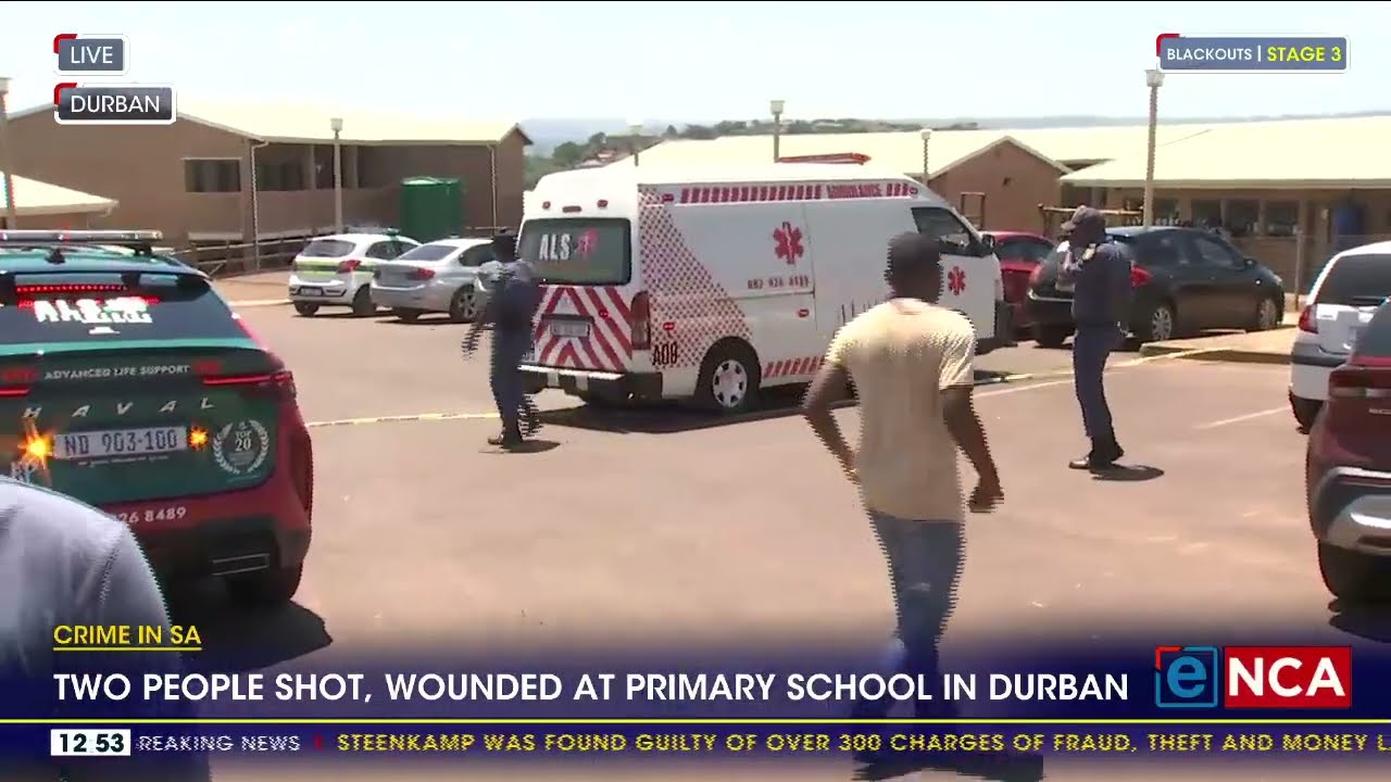 Two people shot and wounded in a robbery in Durban