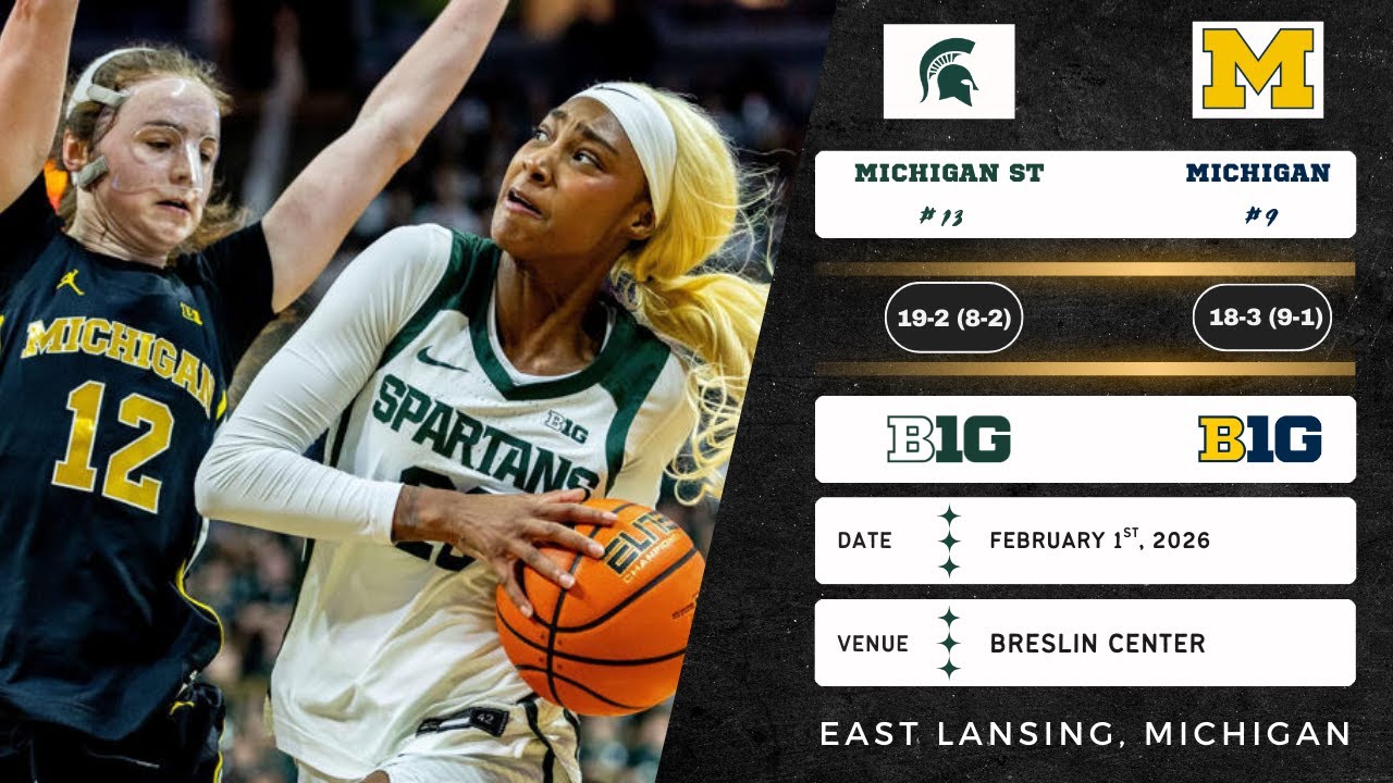 No. 9 Michigan vs No. 13 Michigan State | Big Ten | 2.1.26