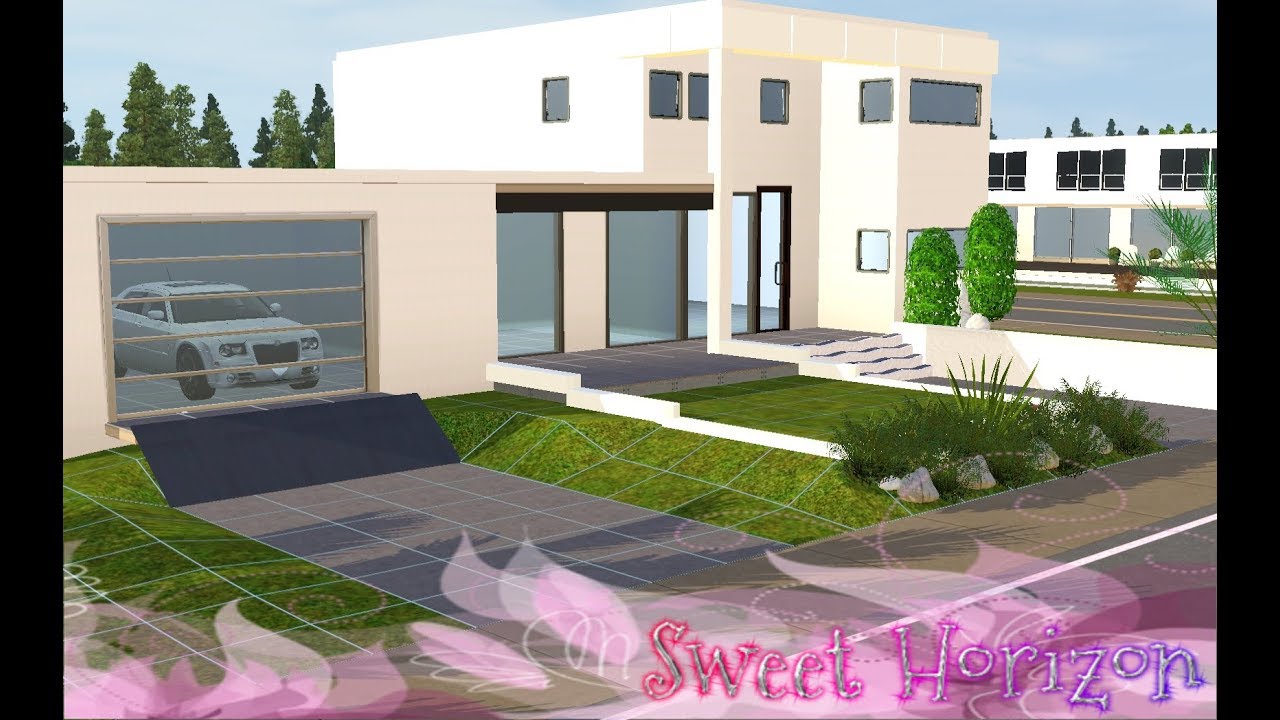 Sims3 Bauen - Modernes 1 Familienhaus mit Garage