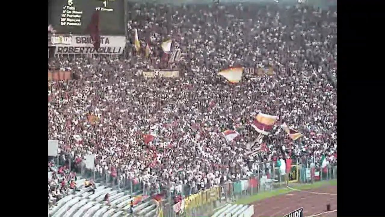 Roma - Inter - 2006/07 - (finale coppa Italia) - ultras Roma - inno, tifo, gol e festa - amarcord