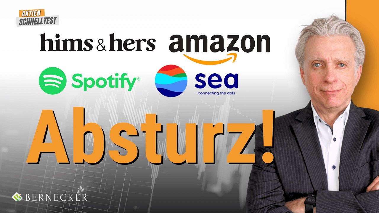 Hims & Hers: Der Absturz - Was Anleger jetzt wissen müssen! + Amazon, Sea Ltd. & Spotify