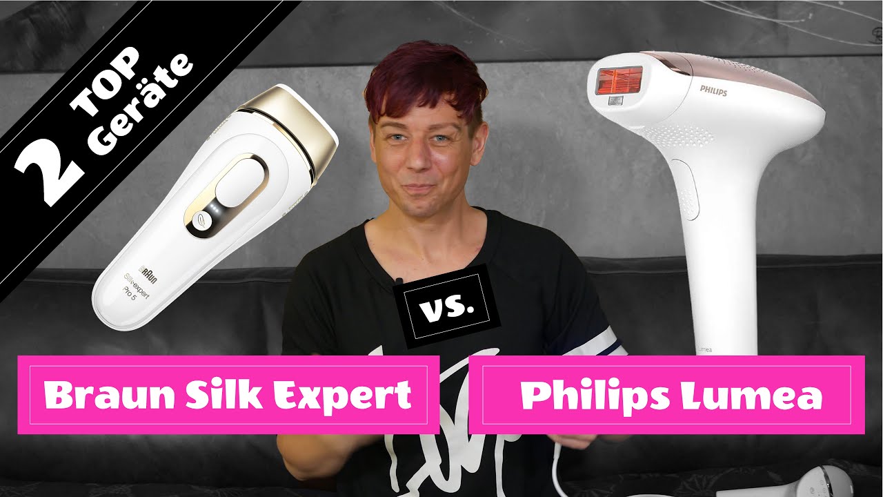 IPL Geräte Test: Braun Silk Expert Pro 5 vs. Philips Lumea Prestige - [ Videobeschreibung beachten ]