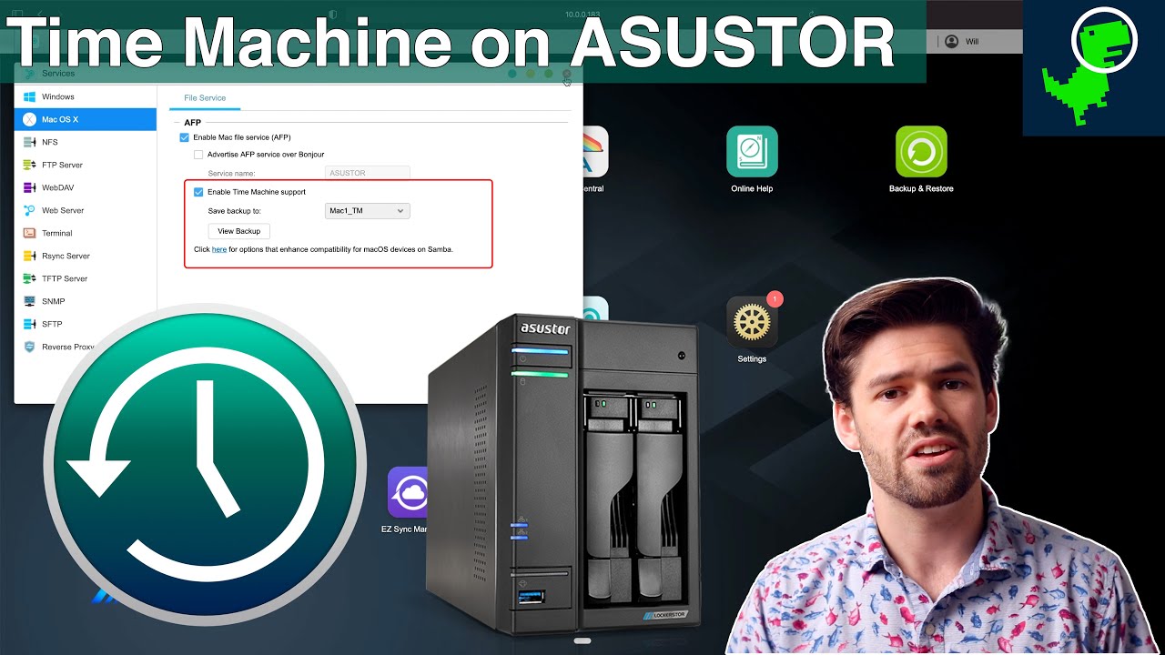 Автоматическое резервное копирование данных Mac на NAS ASUSTOR с помощью Time Machine (руководство)