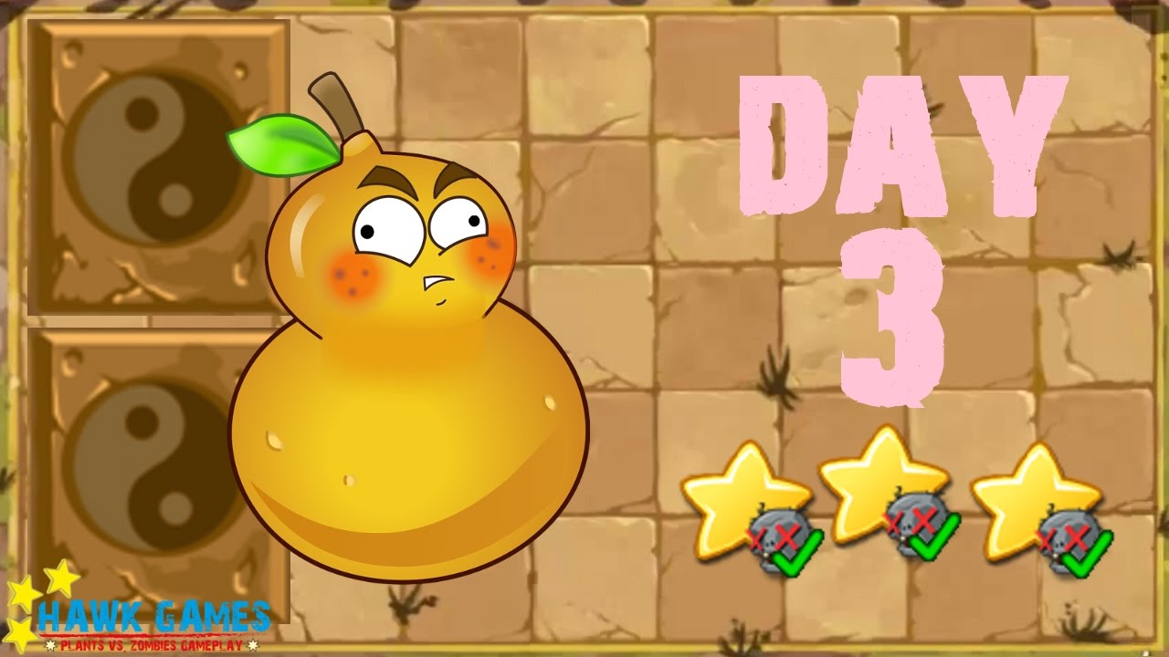 Plants vs. Zombies 2 China - Kongfu World Day 3《植物大战僵尸2》- 功夫世界 3天