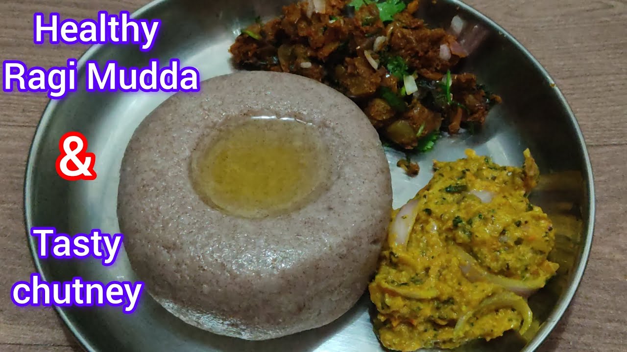 Ragi Mudda & Tasty Chutney😋#healthyfood #ragimudde#weightloss#dietplan#special #chutney#viralvideo