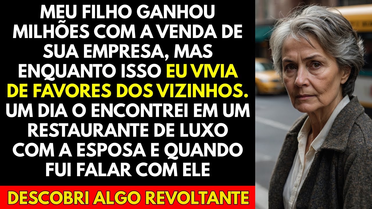 Meu Filho Ganhou Milhões Com a Venda De Sua Empresa, Mas Enquanto Isso eu Vivia De Favores Dos...