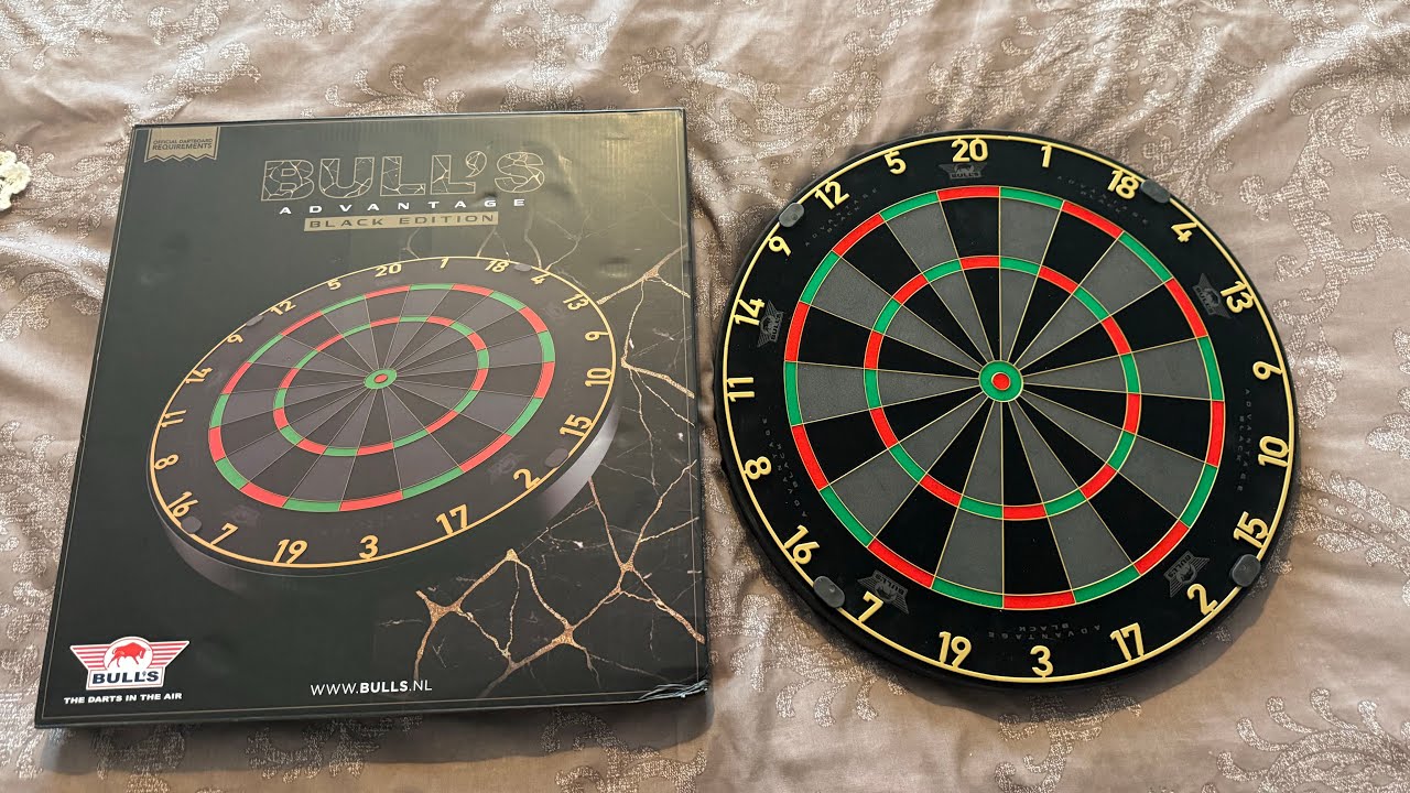 Bulls Advantage Black Edition Dartboard 🎯 Unboxing & Review 