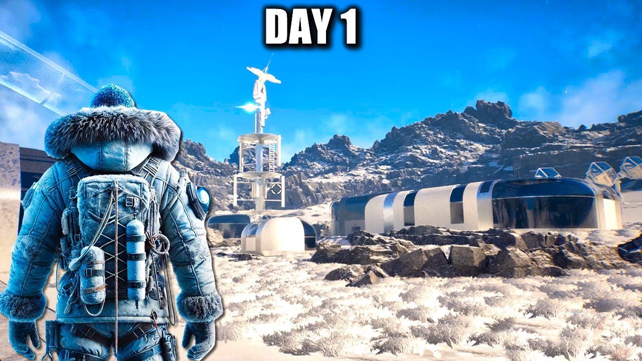 Day 1 in This Massive New Update! Frozen World Craft Build Survival Game - Heat Death Survival Train