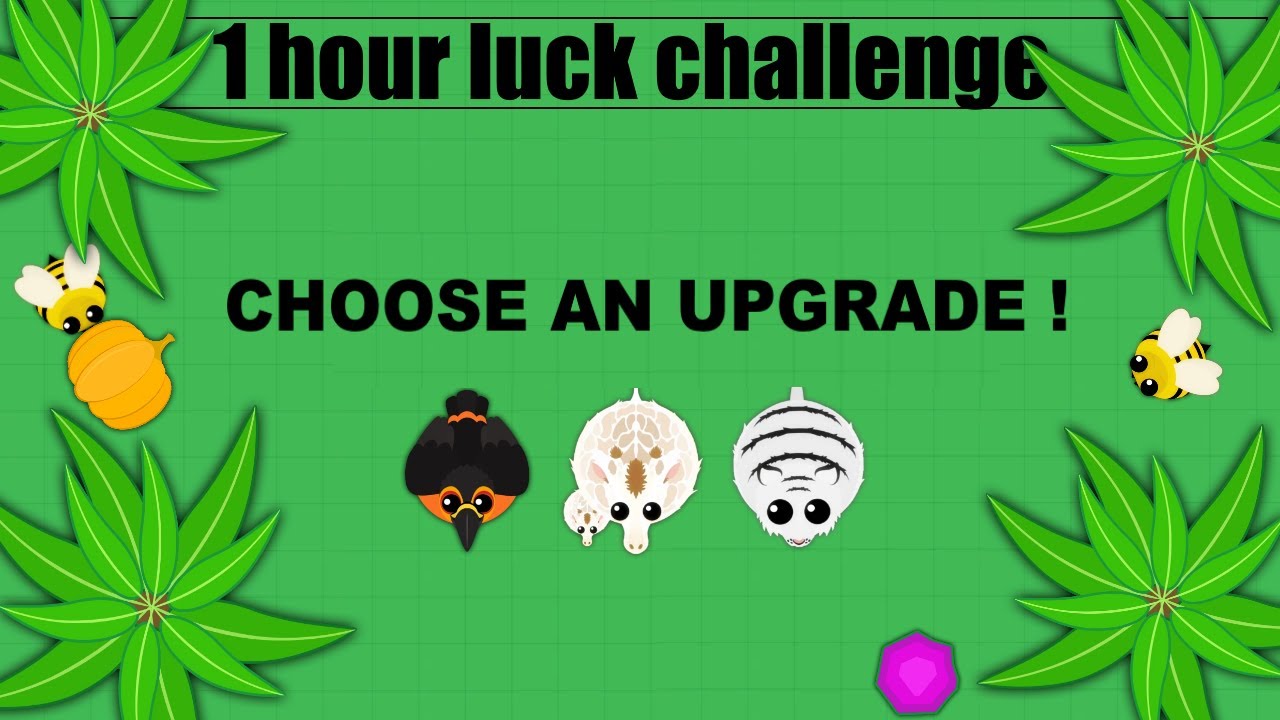 Mope.io // 1 HOUR LUCK CHALLENGE // HOW LUCKY AM I ? //