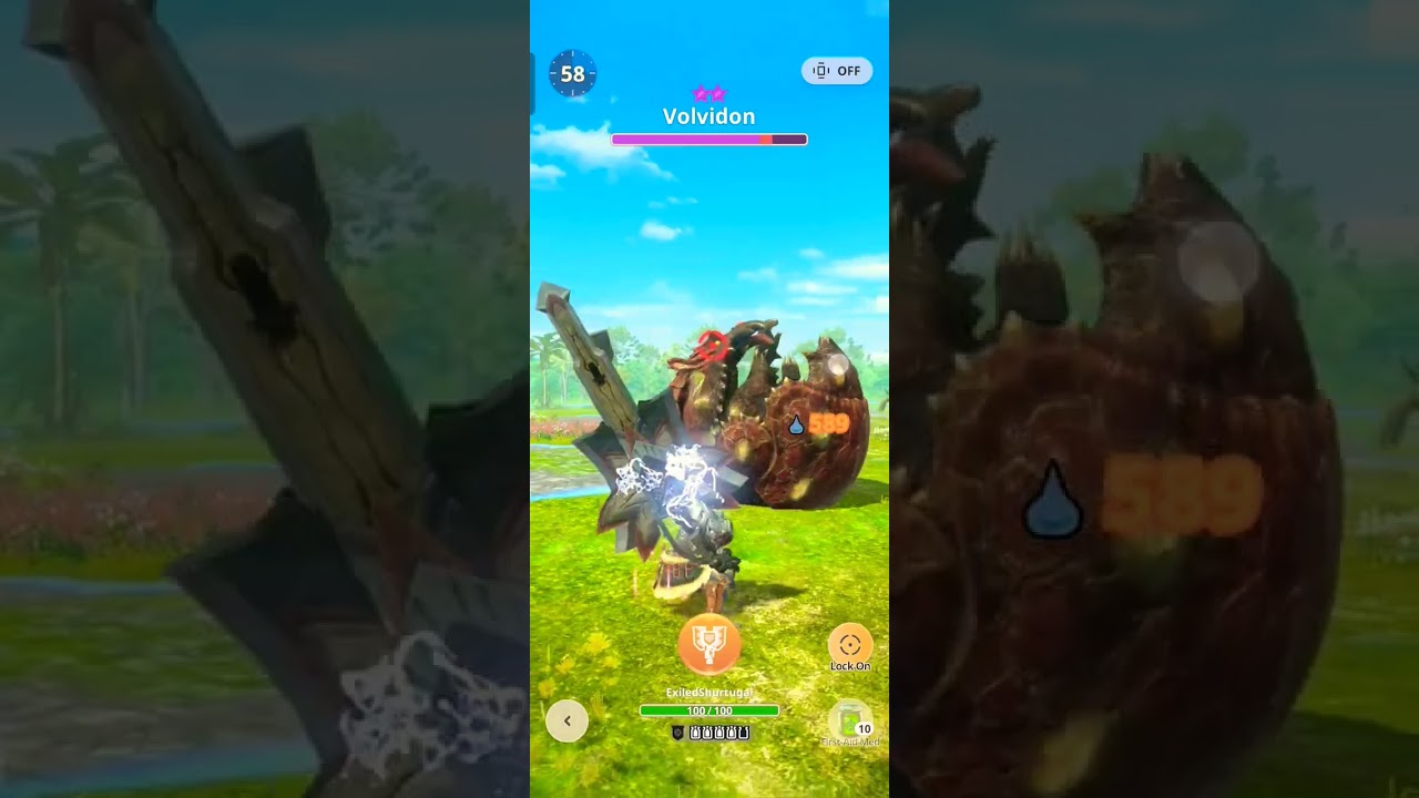 Monster Hunter Now: 7⭐ Volvidon | G7 Elemental Charge Blade!