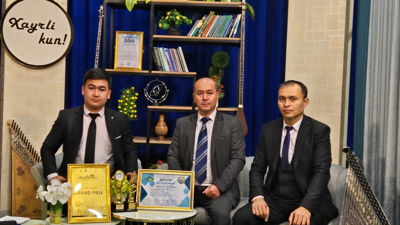 “Dalgalar” Ustozim Ulug’bek Xudoynazarov bilan birgalikda.