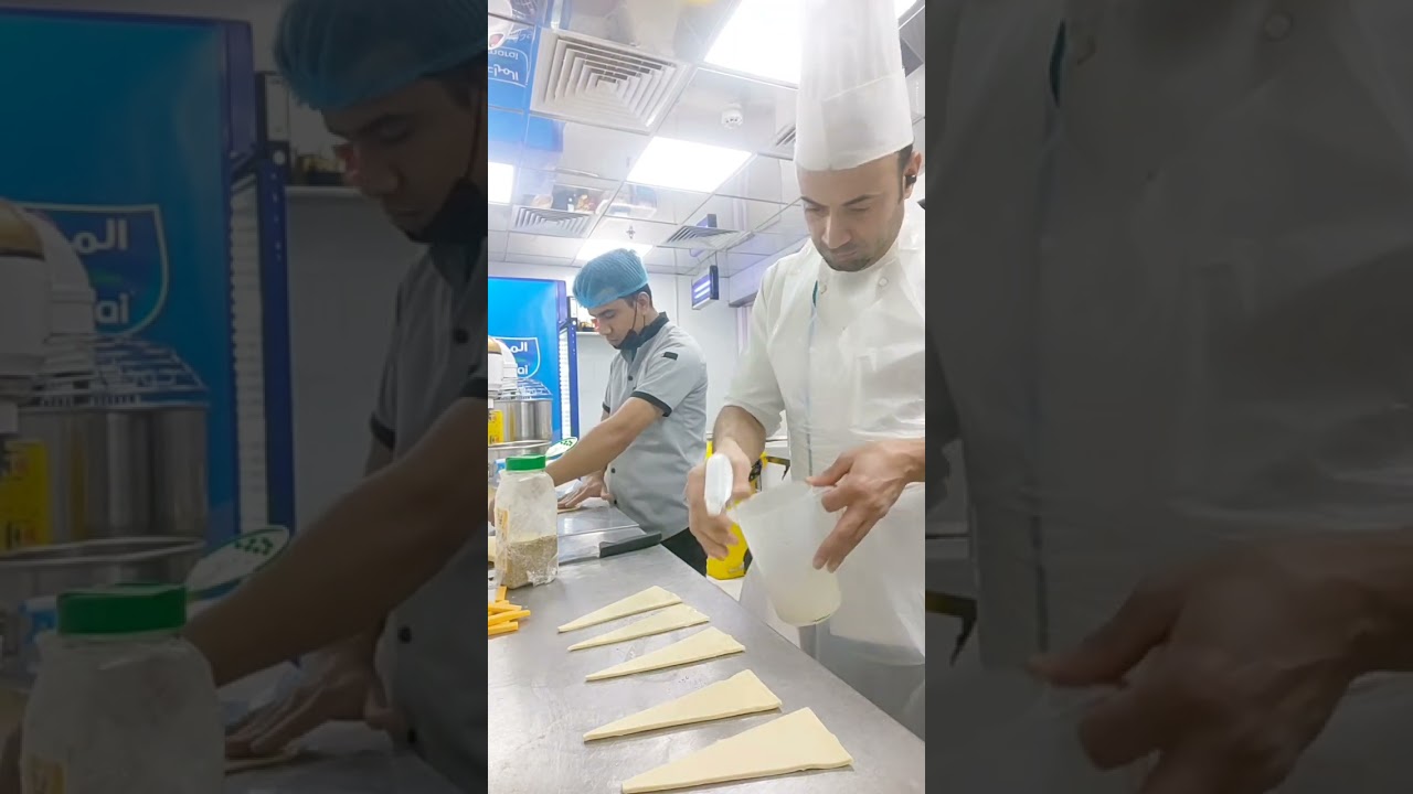طريقه عمل الكروصان والباتيهات اليدوي
