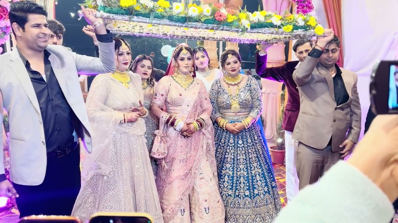 wedding day| Dusri dulhan ki entry n jai mala | फेरे भी हो गये 😇