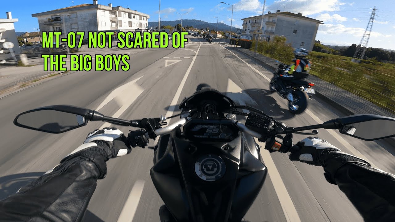 MT-07 Chasing MT-10SP & S1000XR on TWISTY ROAD | Akrapovic [GoPro] 4K