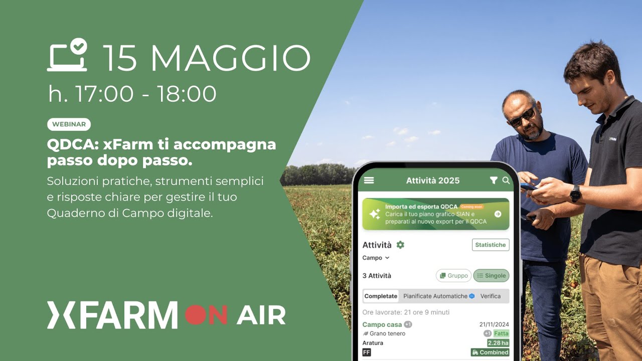 QDCA: xFarm ti accompagna passo dopo passo.